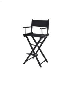 Foldable Black New Professional Makeup Artist Directors Chair